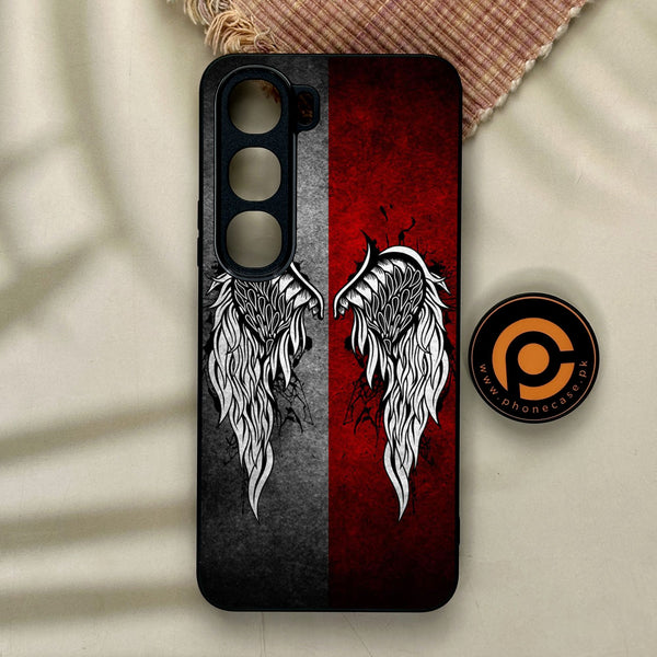 Vivo Y21d - Angel Wings Design 2 - Premium Metal Printed Soft Bumper Shock Proof Case