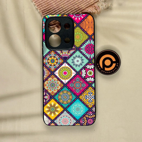 Xiaomi Redmi 15C - Mandala Art Design - Premium Metal Printed Soft Bumper Shock Proof Case