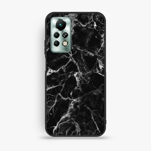 Infinix Note 11 Pro - Black Marble Design 4 - Premium Metal Printed Soft Bumper Shock Proof Case