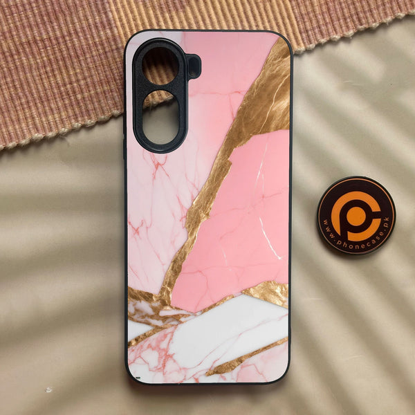 Xiaomi Redmi A7 Pro - Pink Marble 2.0 Design 2 - Premium Metal Printed Soft Bumper Shock Proof Case