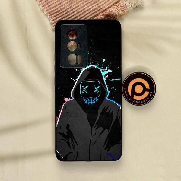 Xiaomi Redmi K60 Pro - Anonymous 2.0 Design 8 - Premium Metal Printed Soft Bumper Shock Proof Case