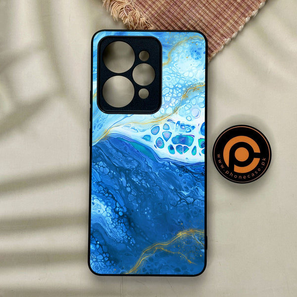 Realme 15 Pro - Blue 2.0 Design 5 - Premium Metal Printed Soft Bumper Shock Proof Case