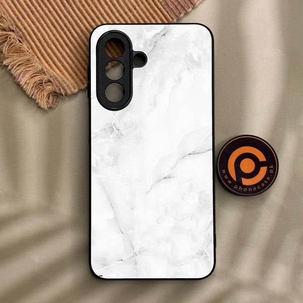 Samsung Galaxy A27 - White Design 5 - Premium Metal Printed Soft Bumper Shock Proof Case