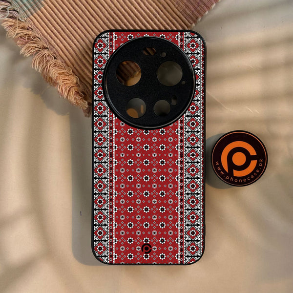 Xiaomi 17 Ultra - Ajrak Design 12 - Premium Metal Printed Soft Bumper Shock Proof Case
