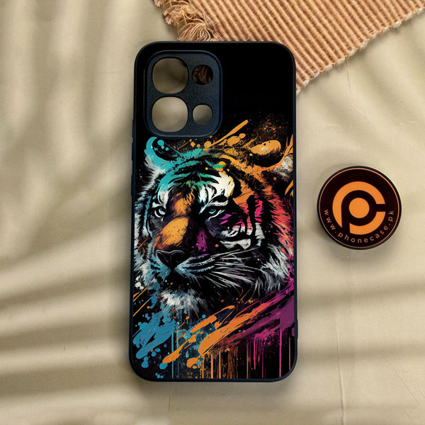 Oppo A6 Pro - Tiger 2.0 Design 9 - Premium Metal Printed Soft Bumper Shock Proof Case