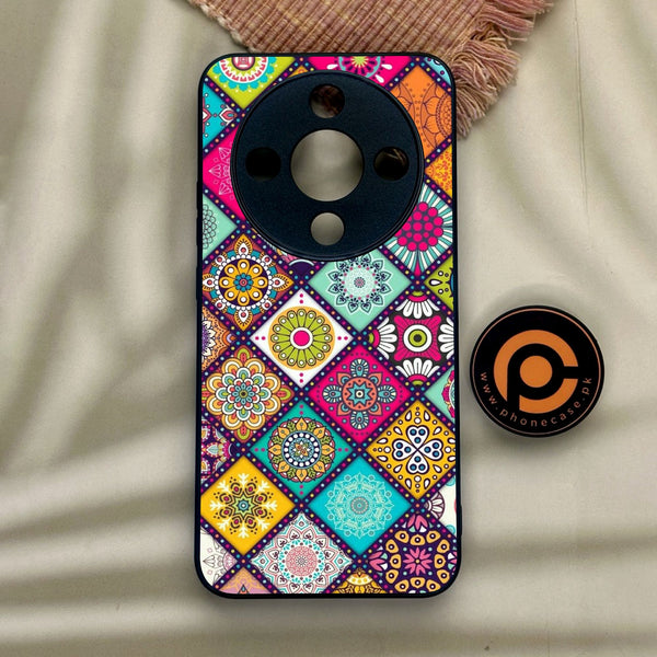 Honor x9d - Mandala Art Design - Premium Metal Printed Soft Bumper Shock Proof Case