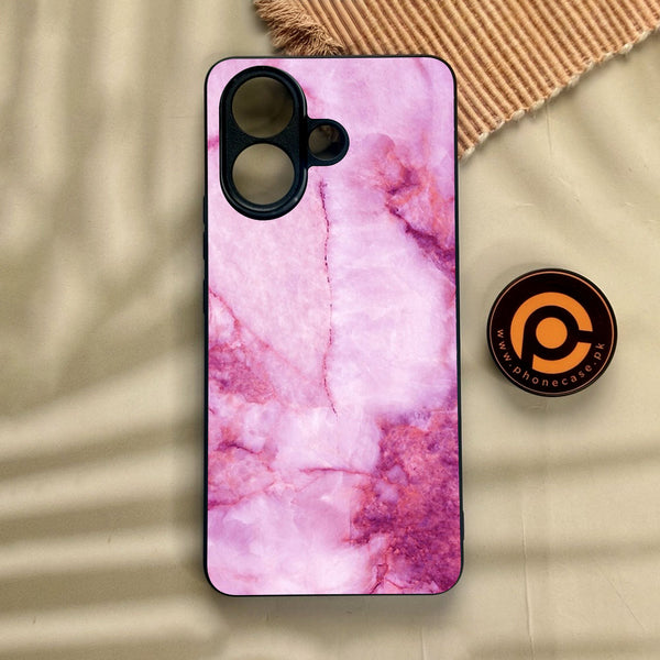 Vivo V60 Lite  - Pink Design 5 - Premium Metal Printed Soft Bumper Shock Proof Case