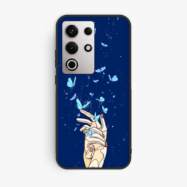 Itel S25 Ultra - Butterflies Design 2 - Premium Metal Printed Soft Bumper Shock Proof Case