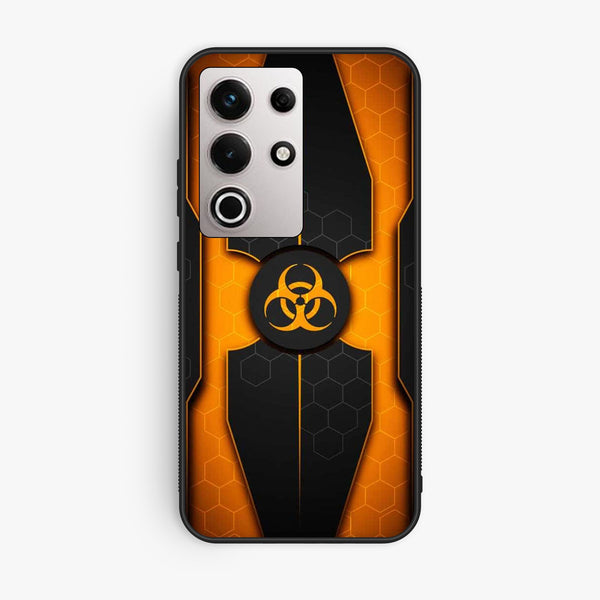 Itel S25 Ultra - Biohazard Design 2 - Premium Metal Printed Soft Bumper Shock Proof Case