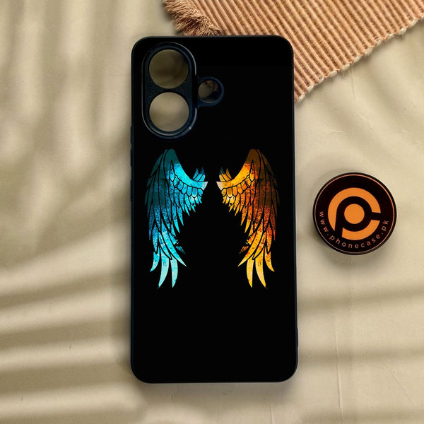Vivo V60 Lite  - Angel 2.0 Design 8 - Premium Metal Printed Soft Bumper Shock Proof Case
