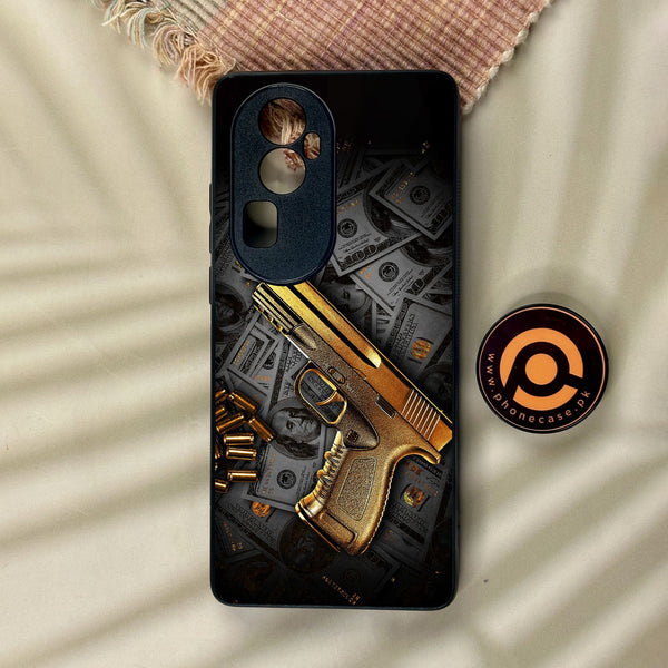 Oppo Reno 10 Pro Plus - Dollar Design 7 - Premium Metal Printed Soft Bumper Shock Proof Case