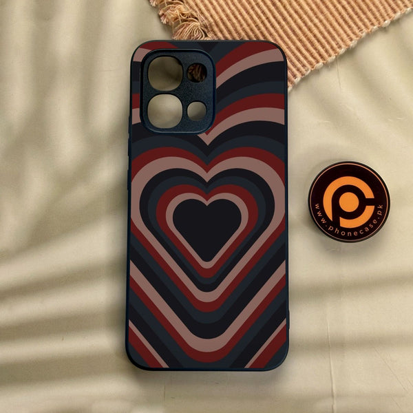 Oppo A6 Pro - Heart 2.0 Design 4 - Premium Metal Printed Soft Bumper Shock Proof Case