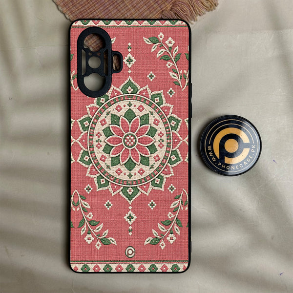 Redmi K40 Gaming - Classic Weave Design 15 - Premium Metal Printed Soft Bumper Shock Proof Case