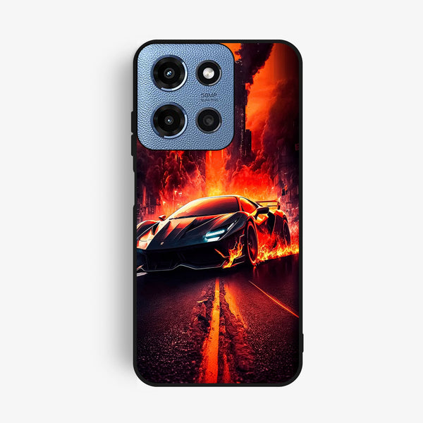 Motorola G Power 2025 - Racing Design 1 - Premium Metal Printed Soft Bumper Shock Proof Case