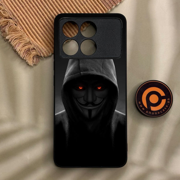 Xiaomi Redmi K70 - Anonymous 2.0 Design 4 - Premium Metal Printed Soft Bumper Shock Proof Case
