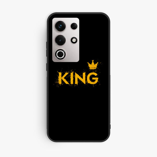 Itel S25 Ultra - King Design 2 - Premium Metal Printed Soft Bumper Shock Proof Case