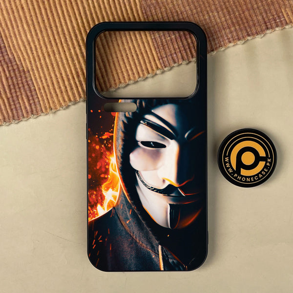 Xiaomi 17 Pro Max - Anonymous 2.0 Design 6 - Premium Metal Printed Soft Bumper Shock Proof Case
