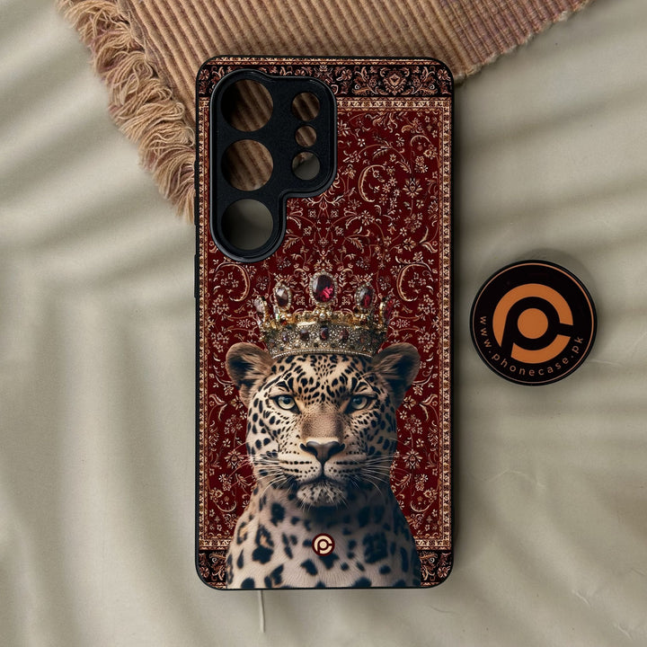 Samsung Galaxy S26 Ultra - Leopard - Premium Metal Printed Soft Bumper Shock Proof Case
