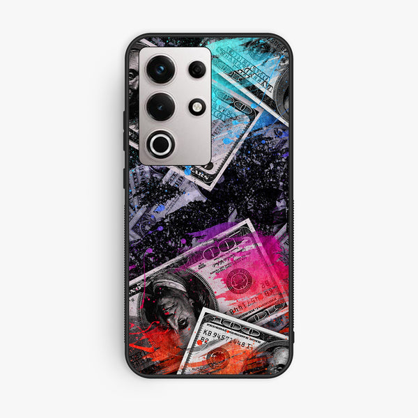 Itel S25 Ultra - Dollar Design 4 - Premium Metal Printed Soft Bumper Shock Proof Case