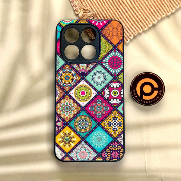 Xiaomi 15T - Mandala Art Design - Premium Metal Printed Soft Bumper Shock Proof Case