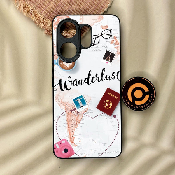Vivo V60 - World Journey - Premium Metal Printed Soft Bumper Shock Proof Case