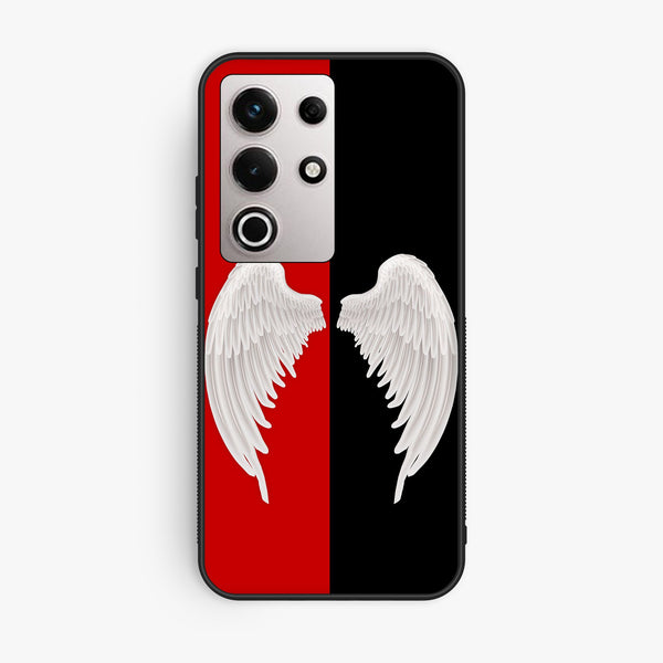 Itel S25 Ultra - Angel 2.0 Design 4 - Premium Metal Printed Soft Bumper Shock Proof Case