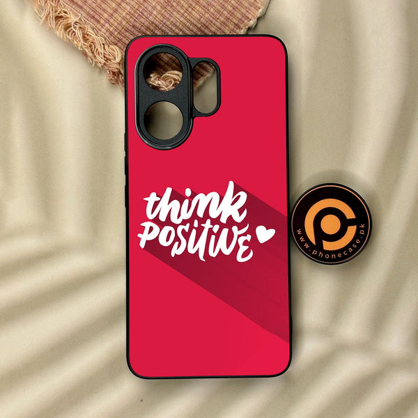 Vivo V60 - Think Positive Design - Premium Metal Printed Soft Bumper Shock Proof Case