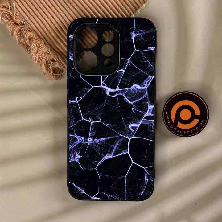 Vivo V70 - Black Marble Design 10 - Premium Metal Printed Soft Bumper Shock Proof Case