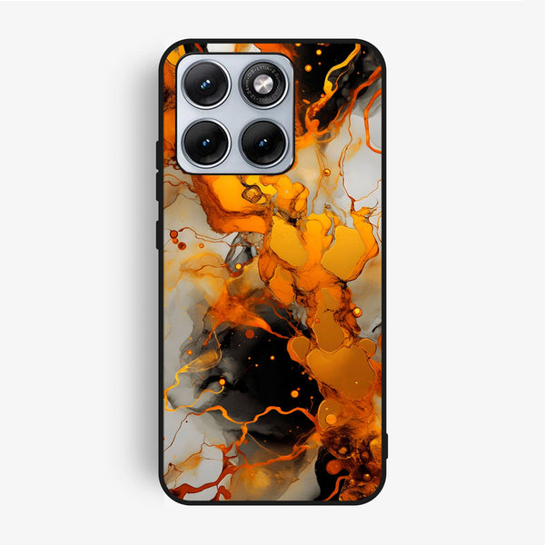 Motorola Edge 70 Fusion - Liquid Marble Design 2 - Premium Metal Printed Soft Bumper Shock Proof Case