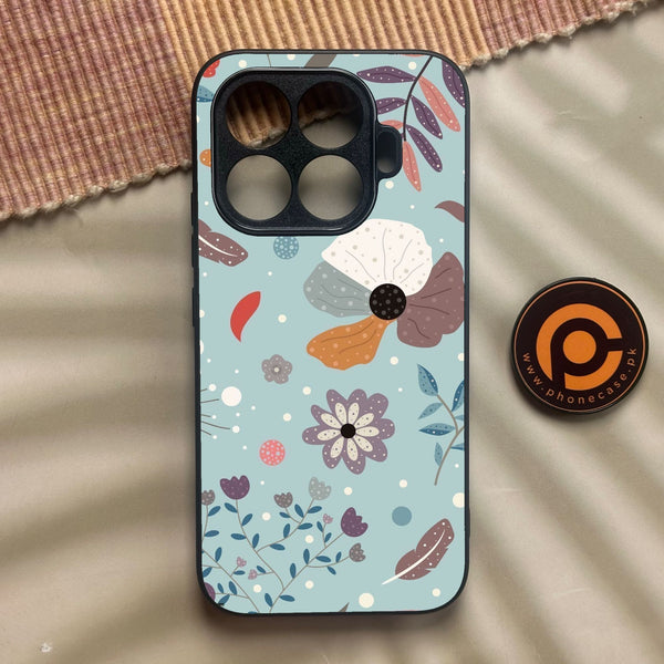 Xiaomi 17T - Floral Series Design 5 - Premium Metal Printed Soft Bumper Shock Proof Case