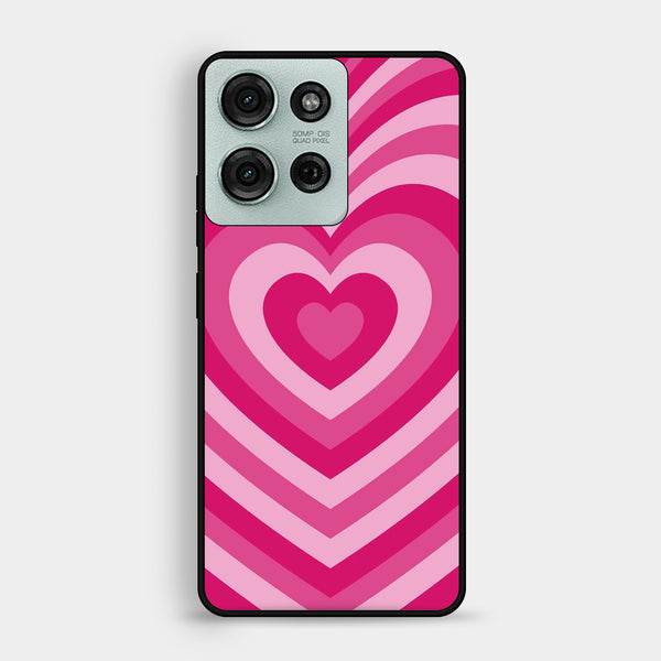 Motorola Moto G75 - Heartbeat Design 6 - Premium Metal Printed Soft Bumper Shock Proof Case