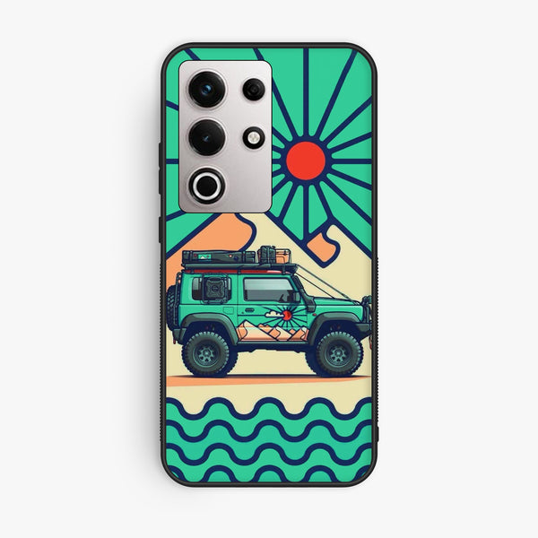 Itel S25 Ultra - Suzuki Jimny Design - Premium Metal Printed Soft Bumper Shock Proof Case