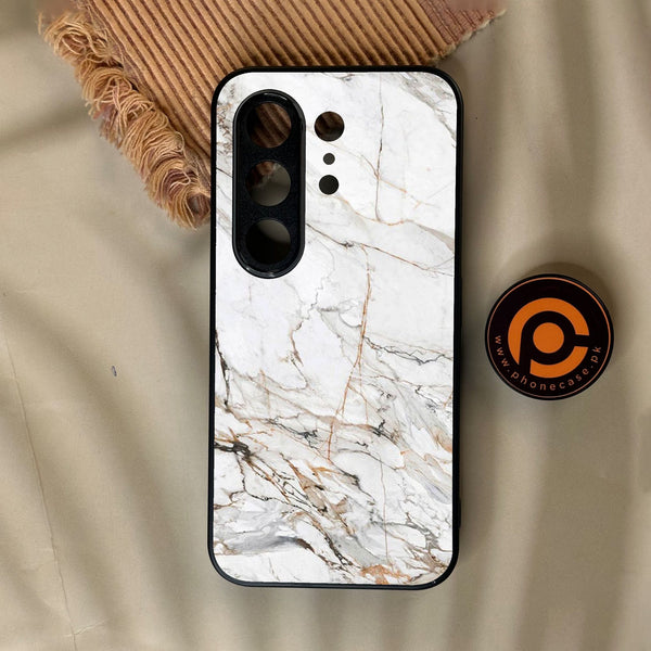 Tecno Camon 50 Ultra - White Design 6 - Premium Metal Printed Soft Bumper Shock Proof Case