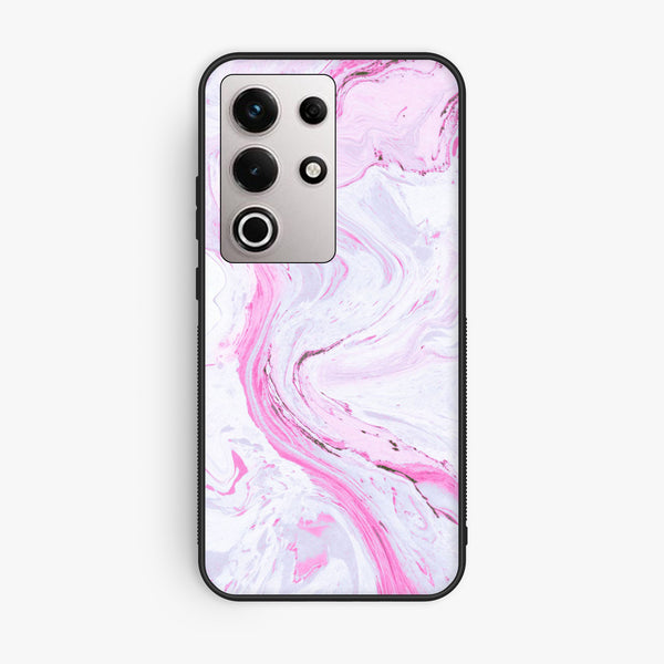 Itel S25 Ultra - Pink Design 1 - Premium Metal Printed Soft Bumper Shock Proof Case