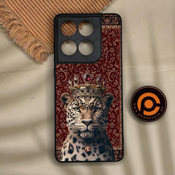 Motorola Edge 60 Fusion - Leopard - Premium Metal Printed Soft Bumper Shock Proof Case