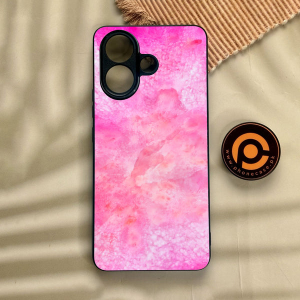 Vivo V60 Lite  - Pink Marble 2.0 Design 5 - Premium Metal Printed Soft Bumper Shock Proof Case