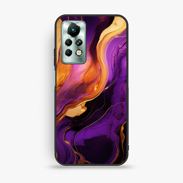 Infinix Note 11 Pro - Liquid Design 5 - Premium Metal Printed Soft Bumper Shock Proof Case