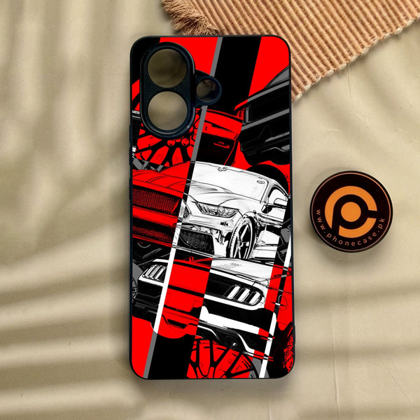 Vivo V60 Lite  - Racing Series 2.0 Design 6 - Premium Metal Printed Soft Bumper Shock Proof Case