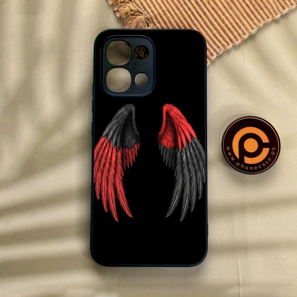Oppo A6 Pro - Angel Wings Design 7 - Premium Metal Printed Soft Bumper Shock Proof Case