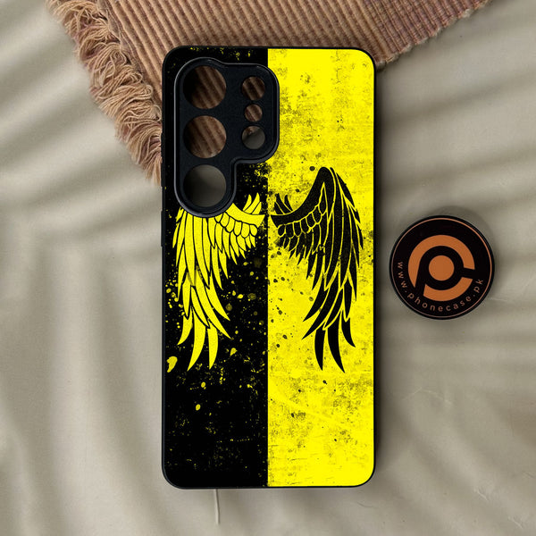 Samsung Galaxy S26 Ultra - Angel 2.0 Design 1 - Premium Metal Printed Soft Bumper Shock Proof Case