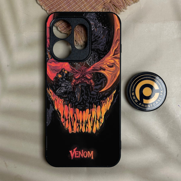 Oppo Reno 16 - Venom Case - Premium Metal Printed Soft Bumper Shock Proof Case