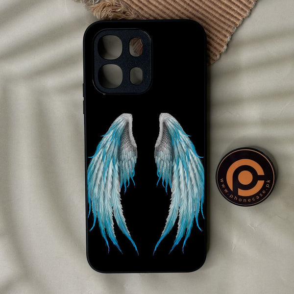 Oppo A6K - Angel Wings Design 4 - Premium Metal Printed Soft Bumper Shock Proof Case