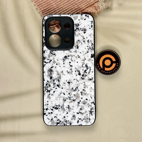 Xiaomi Redmi 15C - White Design 9 - Premium Metal Printed Soft Bumper Shock Proof Case