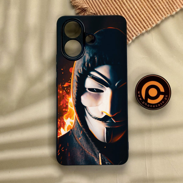 Vivo V60 Lite  - Anonymous 2.0 Design 6 - Premium Metal Printed Soft Bumper Shock Proof Case