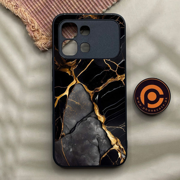 Infinix Note Edge - Liquid Marble Design 6 - Premium Metal Printed Soft Bumper Shock Proof Case