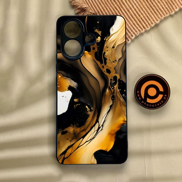 Vivo V60 Lite  - Liquid Design 10 - Premium Metal Printed Soft Bumper Shock Proof Case