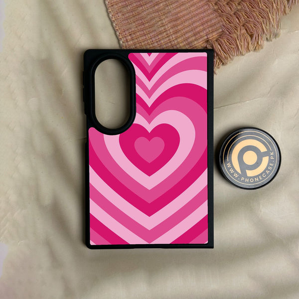 Samsung Galaxy Z Fold 8 - Heartbeat Design 6 - Premium Metal Printed Soft Bumper Shock Proof Case
