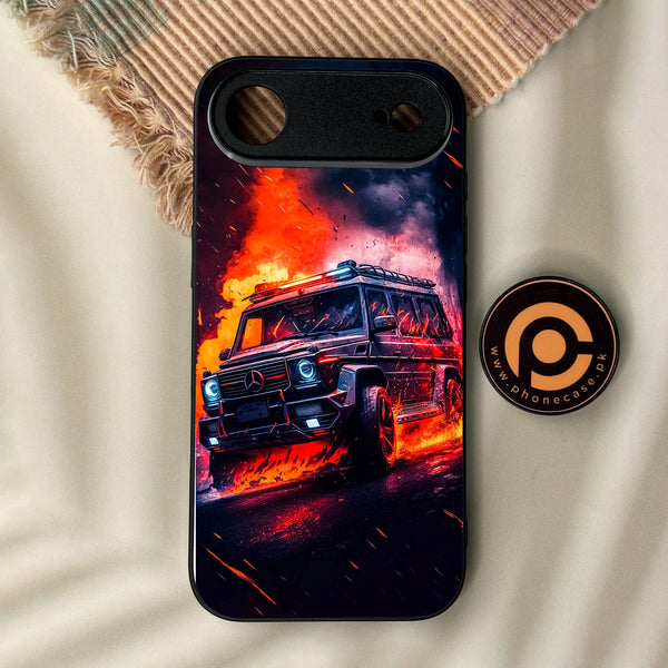 iPhone Air - Racing Design 2 - Premium Metal Printed Soft Bumper Shock Proof Case