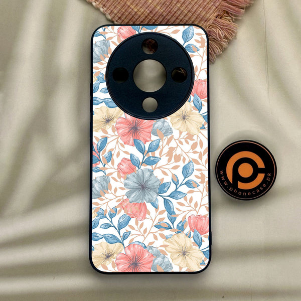 Honor x9d - Seamless Flower - Premium Metal Printed Soft Bumper Shock Proof Case