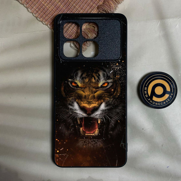 Redmi K70 Ultra - Tiger Design 9 - Premium Metal Printed Soft Bumper Shock Proof Case